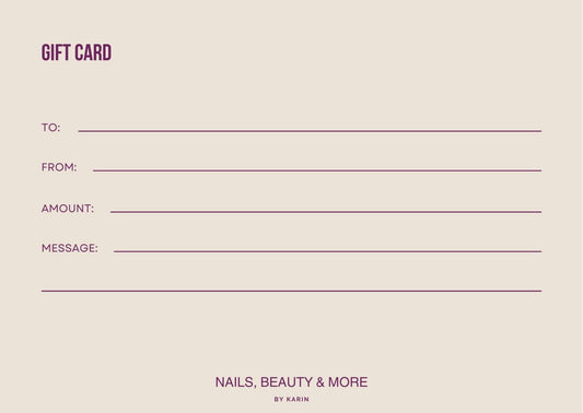 Cadeaubon Nails Beauty and More by Karin