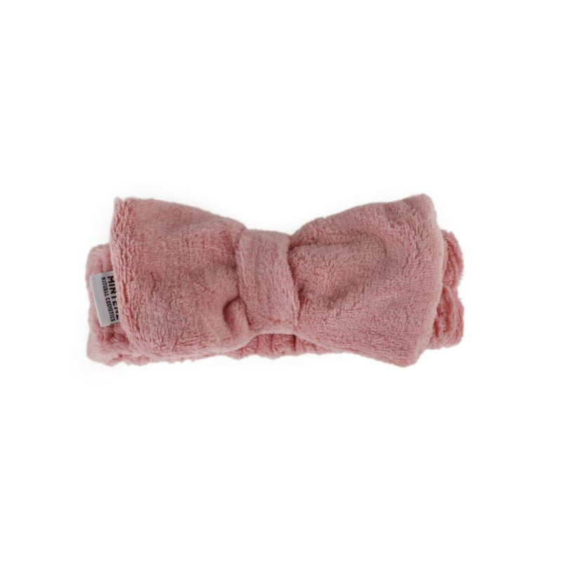 Haarband met strik roze