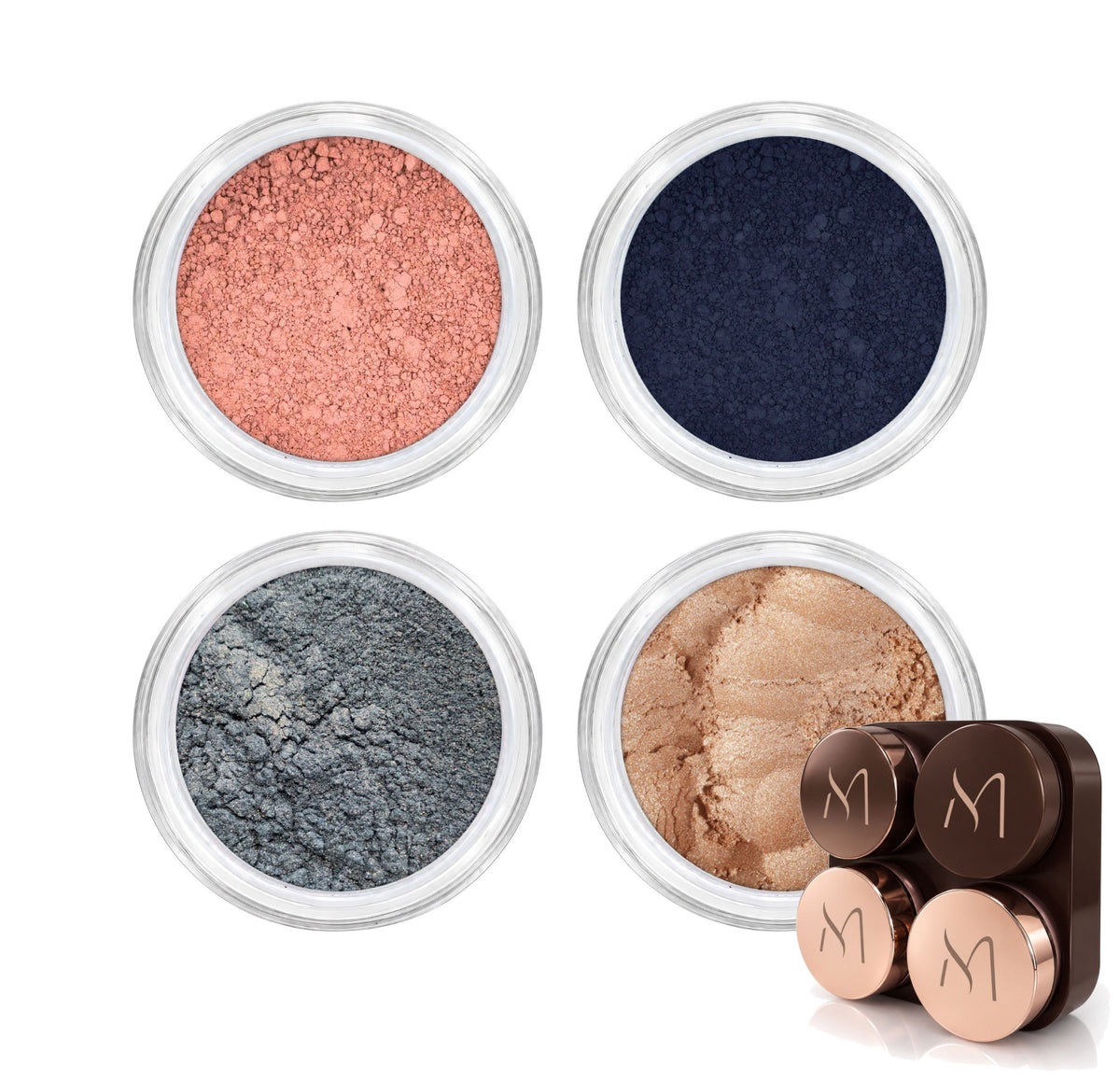 Oogschaduwsetje Losse Mineralen met houder. 20% korting